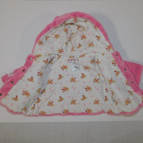 Disney Store Winnie the Pooh Little Friends 3-6 Months Pink Bear Fleece Jacket - Picture 4 of 9